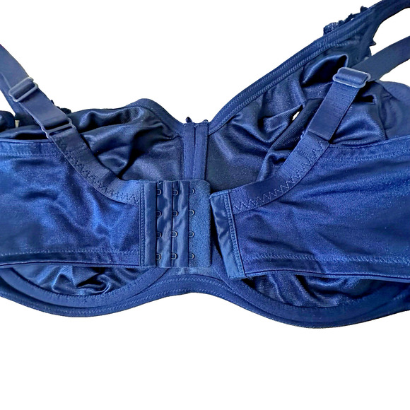 NWT Dominique Mystique Comfort Fit Seamless Minimizer Bra Size 44C Navy Blue - Picture 6 of 11